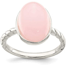 925 Sterling Silver Rose Quartz Band Ring Stone Gemstone Fine Jewelry Gifts For Women For Her Clothing Shoes & Jewelry Gloria’s Accessory 