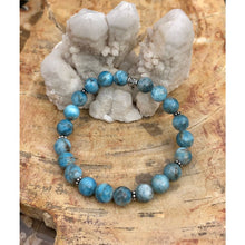 Blue Apatite Stretch Bracelet! Natural Gemstone Bracelet! Bracelets Gloria’s Accessory Heaven