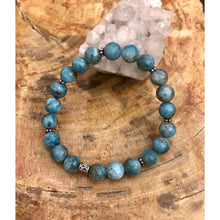 Blue Apatite Stretch Bracelet! Natural Gemstone Bracelet! Bracelets Gloria’s Accessory Heaven