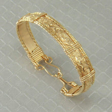 Handmade 14k Gold Bangle Bracelet Wire Wrapped Jewelry Custom Order Handmade Products Gloria’s Accessory Heaven