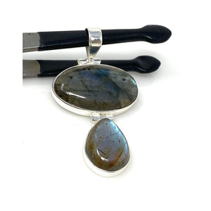 Labradorite Pendant Gemstone Pendant Gemstone Jewelry Sterling Pendants Stones & Charms Gloria’s Accessory Heaven