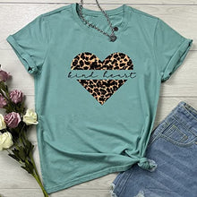 LOOKFACE Women Leopard Graphic Tees Cute Soft Cotton Tops Gloria’s Accessory Heaven