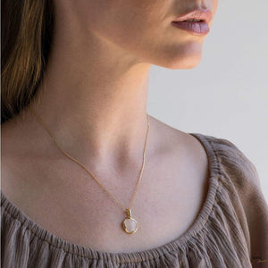 Rose Quartz Necklace - 14K Gold Handmade Products Gloria’s Accessory Heaven