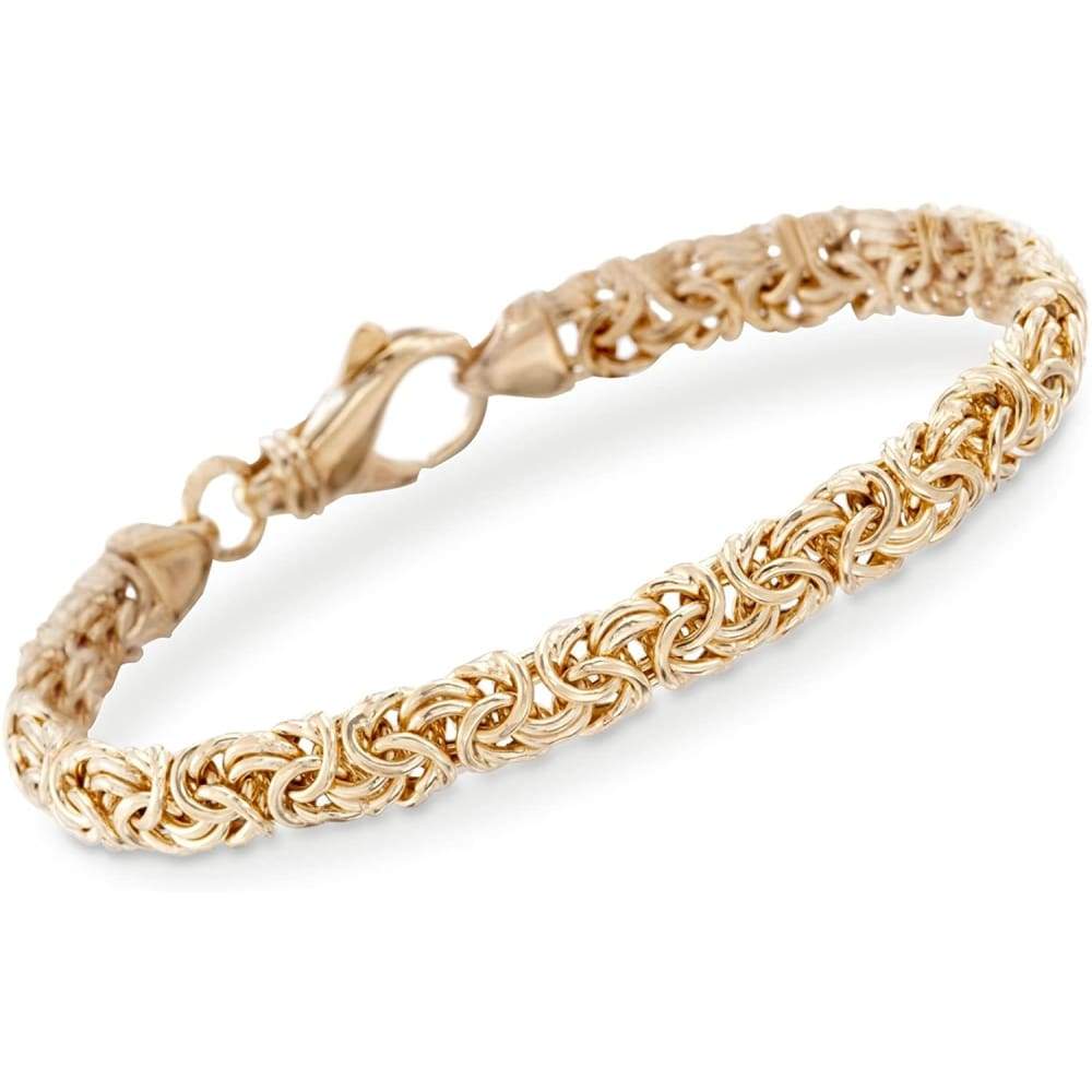 Ross-Simons 18kt Gold Over Sterling Silver Small Byzantine Bracelet Clothing Shoes & Jewelry Gloria’s Accessory Heaven