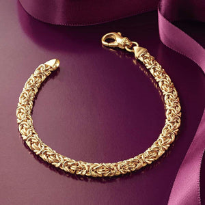 Ross-Simons 18kt Gold Over Sterling Silver Small Byzantine Bracelet Clothing Shoes & Jewelry Gloria’s Accessory Heaven