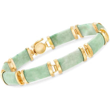 Ross-Simons Good Fortune Green Jade Bar Bracelet in 18kt Gold Over Sterling Clothing Shoes & Jewelry Gloria’s Accessory Heaven