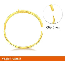 VICISION Bangle Bracelet for Women with Top Cubic Zirconia Nail Cuff Bracelet Clothing Shoes & Jewelry Gloria’s Accessory Heaven