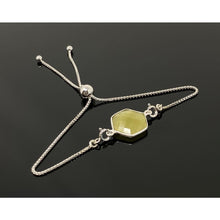 Yellow Sapphire Gemstone Bracelet Sterling Silver Adjustable Bolo Bracelets Gloria’s Accessory Heaven